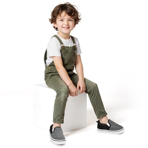 Image of K KomForme Toddler Sneakers for Girls Boys Slip On Canvas Walking Shoes | Lightweight, Comfortable