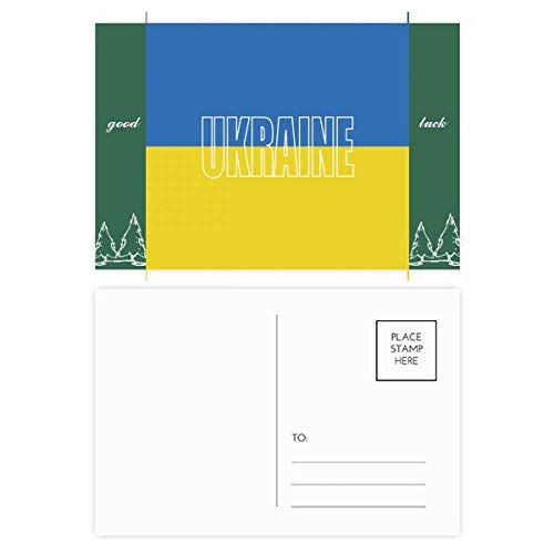 Carte postale Ukraine lot de 20 illustrations multicolores pour correspondance