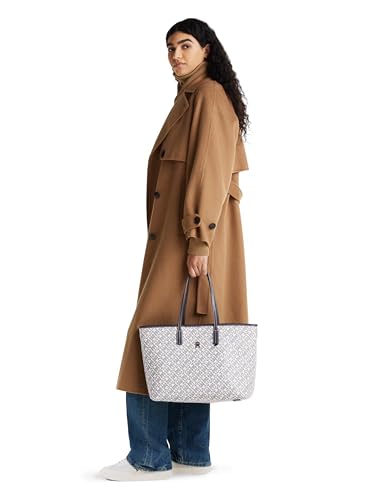 Bolso Tote de cuero con monograma para mujer miniatura 2