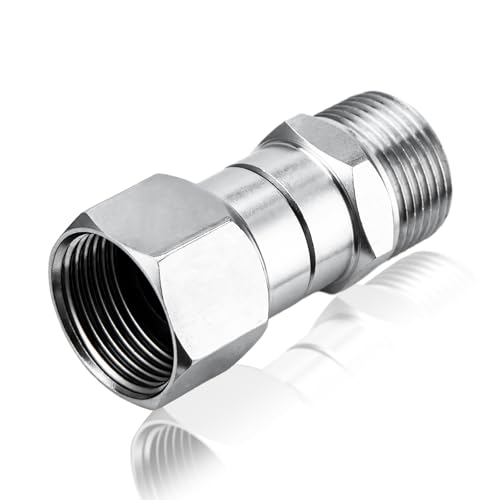 GALELEOPARD Pressure Washer Swivel Fitting M22 14mm Male to M22 Female Swivel Joint Stainless Steel 5000 PSI