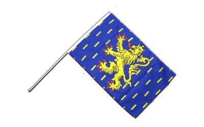 Drapeau France Franche-Comté sur hampe Digni 60 x 90 cm pour mât et défilé