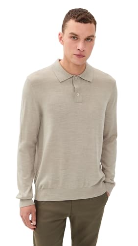 NN07 Men's Serge Polo Sweater, Desert Khaki, M