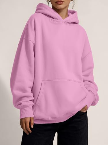 Image of Trendy Queen Women Oversized Hoodies Fall Outfits | Gentle Skin Feel, Aesthetic Drop Shoulder, Large Kangaroo Pocket, Seamless Daily Outfit Match