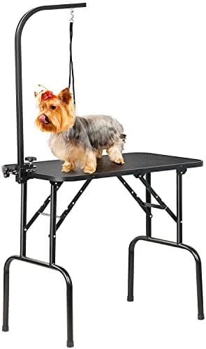Yaheetech 32-inch Foldable Pet Dog Grooming Table with Adjustable Hei...