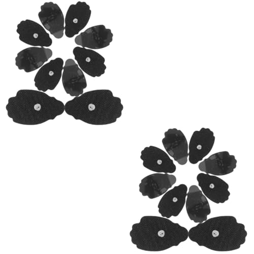 Healvian 2 Juegos Almohadillas De Masaje Corporal Almohadillas Adhesivas De Masaje De Telas No Tejidas Para El Hogar Domésticos Hidrogel No Tejido Black 10 Uds * 2