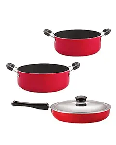 Nirlon nonstick Aluminium Utensils Set of 3-Pieces for Kitchen (FP11_CS22_CS24)