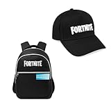FORTNITE Backpack and Baseball Cap Set for Kids and Teens – School Bag with Adjustable Straps and Sun Hat – Gamer Accessory Gifts for Kids