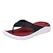 SHOBDW Hommes Sandwich Toe Poids Léger Tongs pour, Couleur Pure, Chaussures, Sandales, Pantoufles pour Hommes Douche Plage Chaussures De Bateau Shoes(Rouge,42)