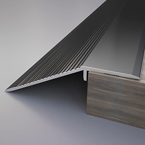 aluminum floor transition threshold strip 36 inch threshold ramps for doorways wheelchairs doortilethreshold reducer doorway edge trim suitable for threshold height less than 16 inch black