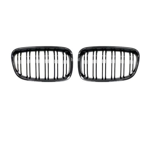 Parrilla negra brillante para BMW Serie 1 F20 F21 2011-2014 con listones dobles