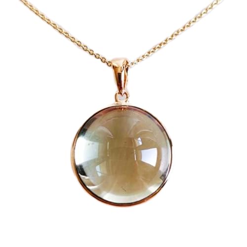 Améthyste verte pendentif argent 925 collier chakra du cœur et guérison