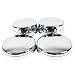 PPCovers Set of 4 Pcs New Chrome Wheel Hub Center Caps for 2003-2017 Dodge Ram 3500 1-TON DUALLY