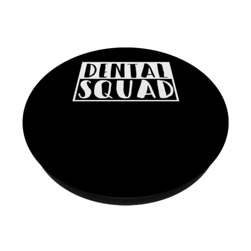 Dental Squad Smile Dental Specialist Orthodontist Dentist PopSockets Swappable PopGrip, Black - Image 2
