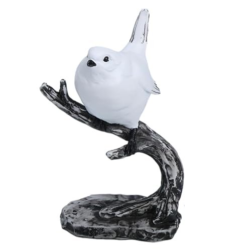Oiseaux en résine sur branche décoration maison ZXQUEGF