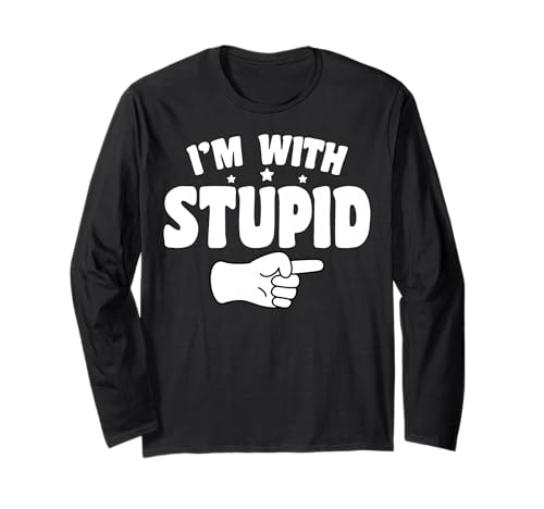 I'm With Stupid T-Shirt Funny Sarcastic Arrow Pointing Right ����T�V���c