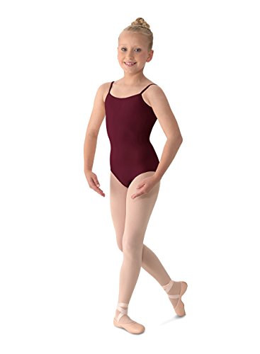 Mirella Camisola clássica para meninas com costas em V, bordô, 12
