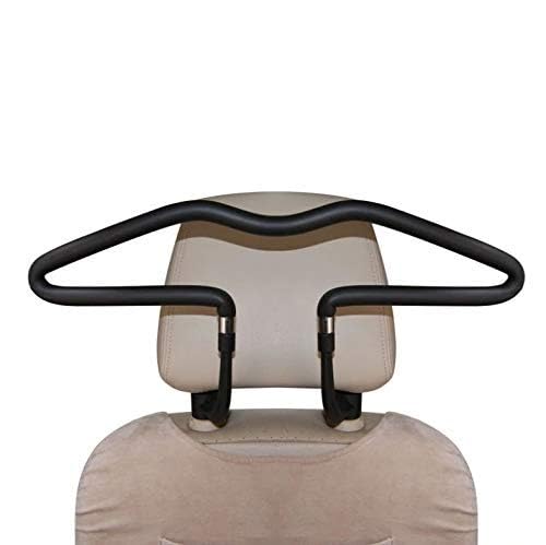 AUGEN Headrest Car Hanger Clothes Holder Travel Vehicle Jacket Suit Coat Hanger with Headrest Restraint Rods with Adjustable Easy Installation Compatible with All Cars (Pack Of 1)-image-9