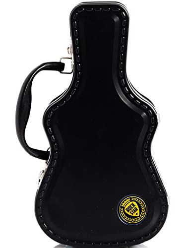 SUCK UK Fiambrera Caja De Almuerzo con Forma De Guitarra | Porta Merienda Original | Tupper Infantil Colegio, Metal, Negro, 8.10x15.50x28.00 cm Cover