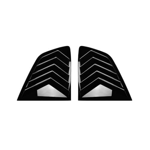 HHENGYISOUL Add-On Tape-on Rear Window Quarter Glass Duct Louver Vent Covers for BMW X3 IX3 G01 2018+,Gloss Black