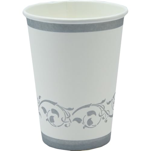 Graziano, Vasos de papel Silver Elegance Paquete de 8 vasos, 200 cc, buffet dulces party