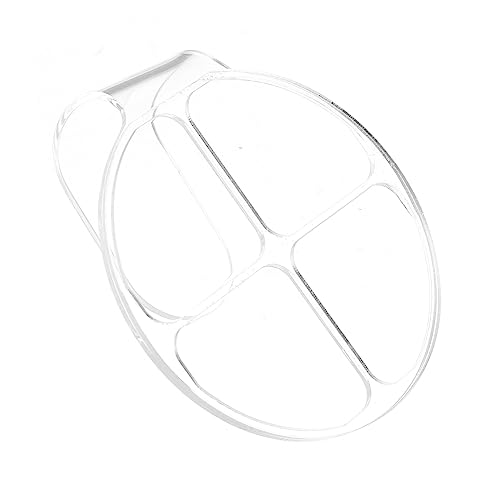 IWOWHERO Acrylic Handheld 4 Compartment Makeup Mixing Palette Professional Makeup Tool for Nail Art Manicure and Cosmetic Mixing