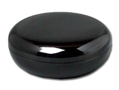 京仏壇はやし 香合・お香入れ プラスチック製 2.5寸 (直径 7.5cm 厚み3cm) ネジ式 円形 塗香入れ お香入れ コンパクトサイズ 耐熱 断熱 お焼香 小物入れ 樹脂