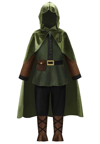 Relibeauty Déguisement Archer Enfant Costume Garçon et Fille pour Halloween Carnaval,130
