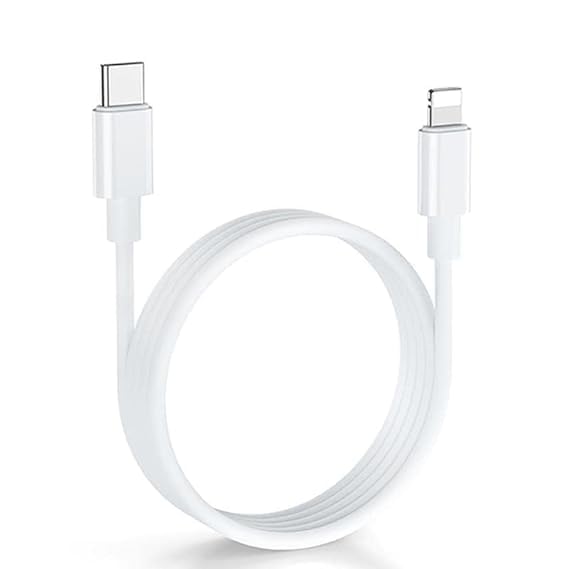 Image of THE BATTERY STORE Orignal 20W Fast Charging Cable for iPhone 11, 12, 14 Series | 11, 11 Pro, 11 Pro max| 12,12 Mini, 12 Pro,12 Pro Max|,13 Mini,13 Pro Max| 14, 14 Plus,14 Pro Max (Only Cable (BB94)