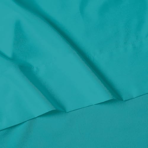 Image of Elegant Comfort Luxury 1500 Premium Hotel Quality Microfiber 4-Piece Sheet Set - Wrinkle Resistant, All Around Elastic Fitted Sheet, Deep Pocket up to 16 inch, RV Short Queen, Turquoise