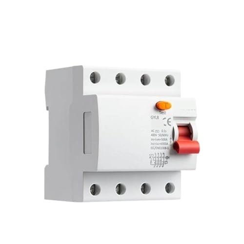 Interruptor disyuntor protector de fugas diferencial tetrapolar de 63A para cuadros eléctricos