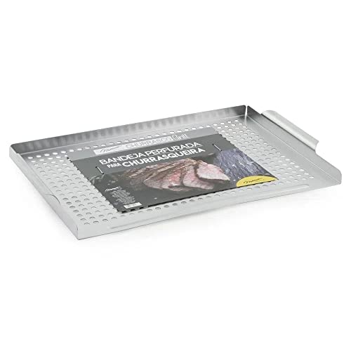 Panela Grelha e Assadeira Grill p/Churrasqueira Inox Casa