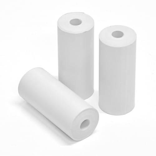 life_mart キッズカメラ 小学生 シンプル 【 印刷 ＆ データ保存 可能 感熱紙3ロール付き 写真180枚分 】 プリントカメラ キッズ インカメラ 動画撮影 音楽再生 USB充電 カラーペン シール ストラップ 付属 一年保証 (感熱紙3ロール)