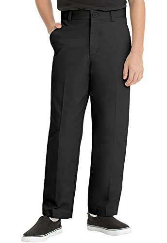 Image of Classroom Uniforms Little Boys Pants Flat Front 3 Pockets | Adjustable Waist Twill, Zip Fly Front, Adjustable Waistband, Smooth & Comfortable Fabric, Easy Care, School Uniform Essential