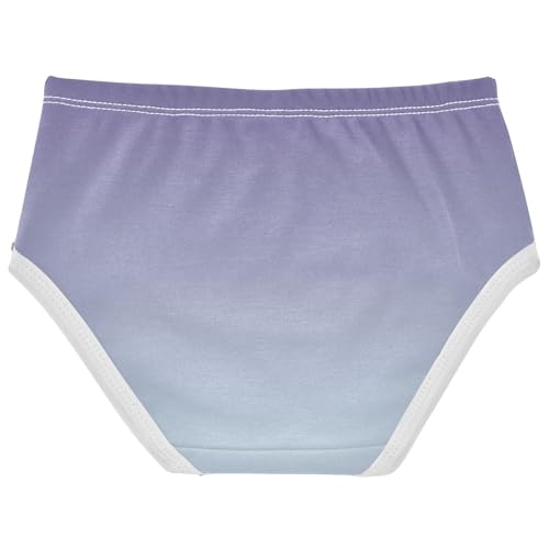 Animal Toddlers Underwear Floral 2t Cotton Little Girl Panties Violet Pale Blue Gradient Briefs Underpants2