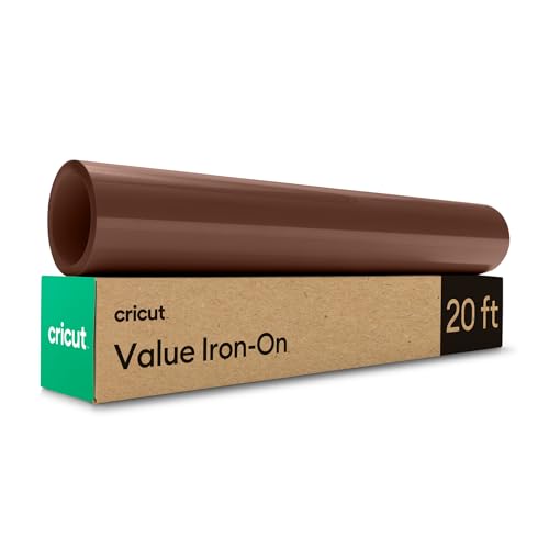 Cricut Value Iron-On Brown (12 in x 20 ft)- HTV Heat Transfer Vinyl