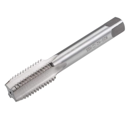 Image of TA-VIGOR M20 x 2.5mm Metric Machine Tap, H2 High Speed Steel 4 Straight Flutes Screw Tapping Thread Tap, Threading Tapping Repair Tool