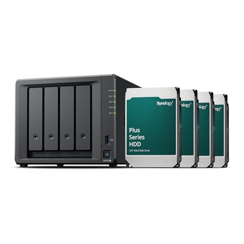 Synology DS425+ 4-Bay Diskstation NAS (Intel Celeron J4125 4-Core 2GB Ram 2xRJ-45 1GbE LAN-Port) 32TB Bundle mit 4X HAT3310-8T
