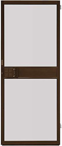 Amazon Ykkap 勝手口 汎用ドア2hd 外開き網戸 幅721mm 高1801mm 取付ドア 右勝手 B1 ブラウン 網戸