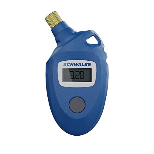 Schwalbe Airmax PRO, Misuratore di Pressione Pneumatico Fino A 11 Bar Unisex Adulto, Blu, Taglia Unica