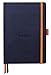 Produktbild Rhodia 117808C - Notizheft Softcover Rhodiarama Goalbook DIN A5 (14,8x21 cm), 120 Blatt, DOT, 2 Lesezeichenbänder, Gummizugverschluss, Cover aus Kunstleder Nachtsblau, 1 Stück