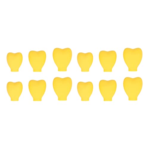 12pcs Makeup Brush Covers, Silicone Makeup Brush Covers Heart Shape Brush Organizer Case for Makeup Storage and Protect Makeup Bag Reusable Travel Brush Storage Holder