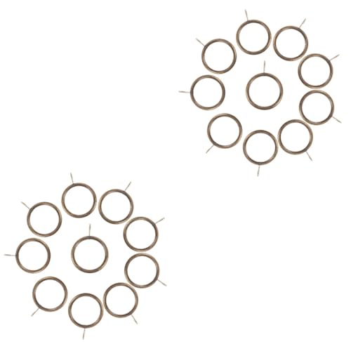 OUNONA 2sets 20pcs Shower Curtain Eyelet Rings Hanging Rings for Curtains Smooth Finish Versatile Use Stylish and Elegant Design 20pcs*2