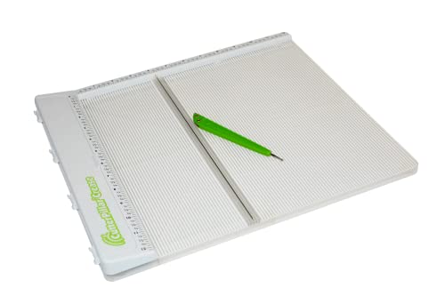 Cutterpillar Crease Transparent Scoring Board - Card Making & Scrapbooking Tools, for Crafting, Scoring Tool, Envelope Maker for Paper Crafts - Translucent ABS Plastic