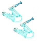 Pistola Perforadora desechable, Pistola Perforadora de Oreja indolora de Seguridad de 2 Piezas, Forma de U con operación con una Sola Mano, Kit