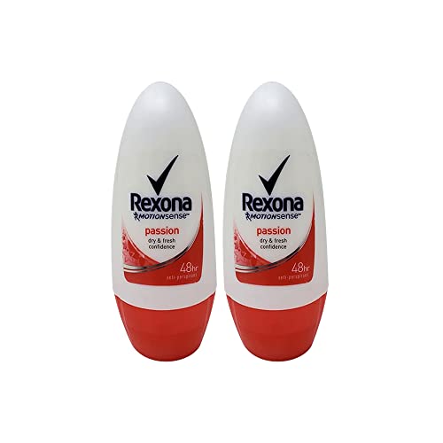 Rexona Passion Dry & Fresh Deodorant Roll-on for Woman, 50ml, 2 Count