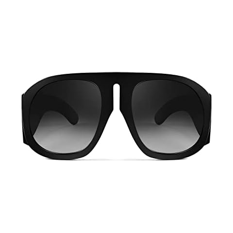 FEISEDY Retro Trendy Avaitor Sunglasses for Women Men Oversized Vintage 70s 80s Sunglasses Flat Top Shield Shades B2745 Cover