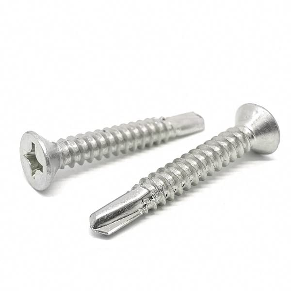 (40 Pieces) #10x1-1/2 Stainless Steel Phillips Flat Head Self Drilling Screws