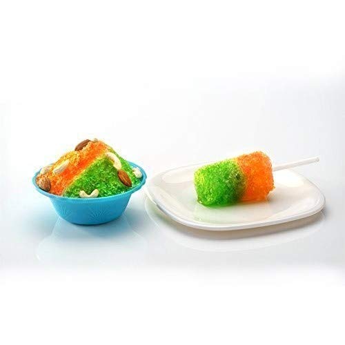 Image of Manual Ice Gola Maker | Ice Crusher, Slush, Grinder Machine | Ice Snow Maker | Shikanji ice Maker | Portable Gola Maker with 6 Pcs Sticks & 3 Bowl Baraf ka Gola Maker