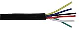 Pro Power 6CAL MPE100 m 6-adriges Alarmkabel, ungeschirmt, Schwarz, 100 m