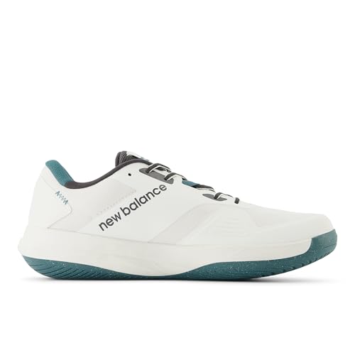 New Balance New Balance Men's 796 V4 Hard Court Tennis Shoe, Sea Salt/New Spruce/Black Cement, 9 M
